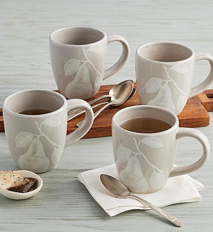 Ceramic Mugs - Set of 4
